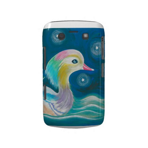 Peinture mignonne de canard de mandarine d'imagina coque blackberry