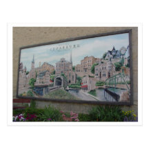 Peinture murale de Cedarburg Cartes Postales