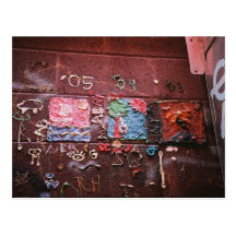 Peinture murale de gomme carte postale