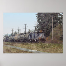 Peinture pour aquarelle de train de fret sur une a