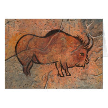 Peinture préhistorique cartes de vœux