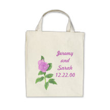 Peinture rose de lavande, sac fourre-tout fait sur