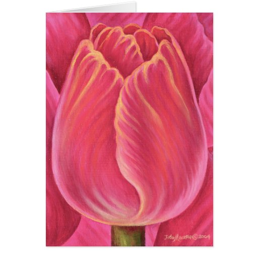 Peinture rose de nature de fleur de tulipe - multi cartes