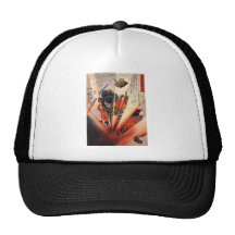 Peinture samouraï, circa 1800's casquette de camionneur