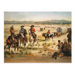 Peinture vintage de wagon de train cartes postales