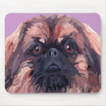 Pekingese "tigre dur Bailey" Mousepad Tapis De Souris