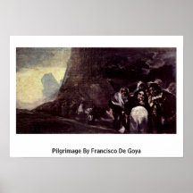 Pèlerinage par Francisco De Goya Poster