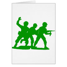 Peloton d'hommes d'armée carte de vœux
