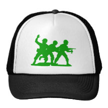 Peloton d'hommes d'armée casquettes de camionneur