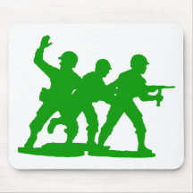 Peloton d'hommes d'armée tapis de souris