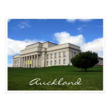 pelouse de musée d'Auckland Cartes Postales