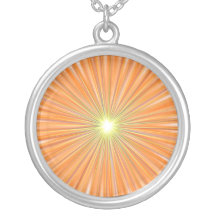 Pendant « ÉTINCELLE ORANGE " Pendentif