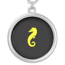 Pendentif de charme d'hippocampe de Glow_Yellow-on