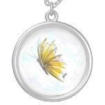 Pendentif jaune de papillon