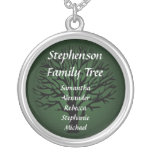 Pendentif nommé personnalisé d'arbre généalogique