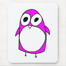 Penguinpad rose tapis de souris