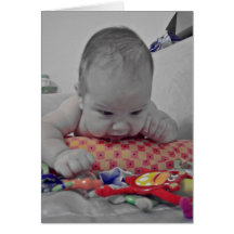 Pensée à vous bébé ! carte de vœux