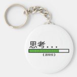 Pensée… Attendez svp (les Chinois) Porte-clés
