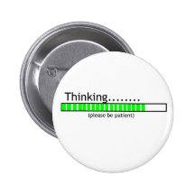 Pensée…. Badge Avec Épingle