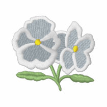 Pensées polos brodés