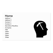Penser à la géologie cartes de visite personnelles