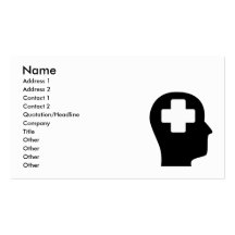 Penser à l'assistance de médecin modèle de carte de visite
