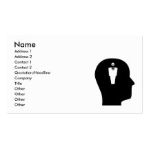 Penser aux investigations modèles de cartes de visite