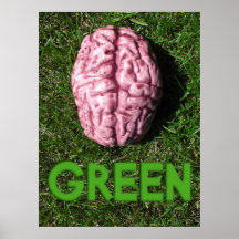 PENSEZ la copie VERTE Posters