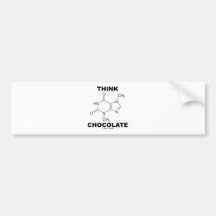 Pensez le chocolat (la chimie de molécule de théob autocollant pour voiture