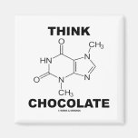 Pensez le chocolat (la chimie de molécule de théob aimant pour réfrigérateur
