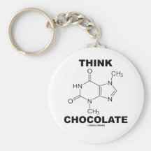 Pensez le chocolat (la chimie de molécule de théob porte-clé