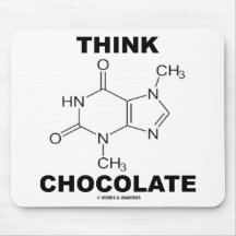 Pensez le chocolat (la chimie de molécule de théob tapis de souris
