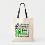 Pensez le collage vert d'environnement sacs de toile