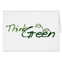 Pensez le vert carte