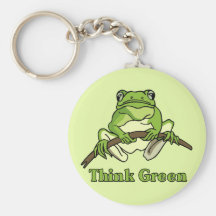 Pensez le vert porte-clé