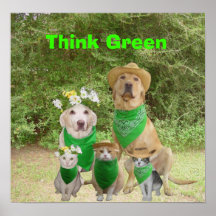 Pensez le vert posters
