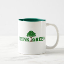 Pensez le vert tasse à café