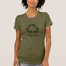 Pensez que le vert réutilisent le T-shirt