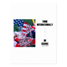 Pensez qu'internationalement… faites la Science (d Cartes Postales
