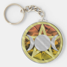 Pentagone étoilé Keychain Porte-clef