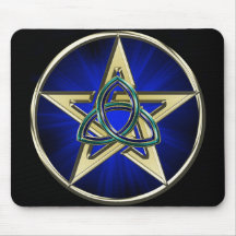 Pentagone étoilé Mousepad de Triquetra Tapis De Souris