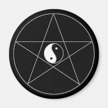 Pentagone étoilé Yin Yang Aimants Pour Réfrigérateur
