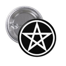 Pentagramme grand sur le noir badges
