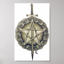 Pentagramme irlandais posters