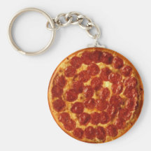 Pepperoni Keychain de pizza Porte-clefs