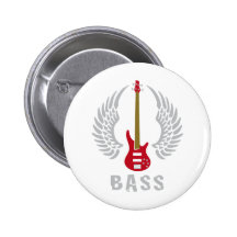 perche guitar pin's avec agrafe