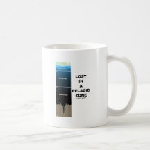 Perdu dans une zone pélagique (océan de science de mug à café