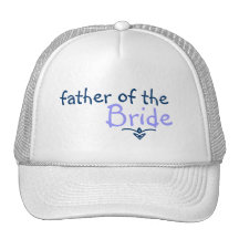 Père bleu de tresse du chapeau de jeune mariée casquette