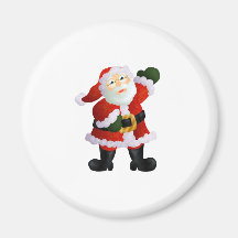 Père Noël Aimant Pour Réfrigérateur