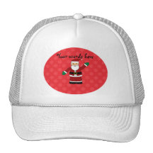 Père Noël avec le motif rouge de flocons de neige Casquettes De Camionneur
